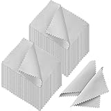 200 Pieces Jewelry Cleaning Cloth Double-Sided Polishing Cloths Glasses Cleaning Cloths for Gold...