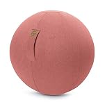 Sitzball Felt von Magma - Sitting Ball - Größe 65 cm Ø- in 6 Bezug waschbar - mit Griff und RV, Farbe:Magma_lachs_046
