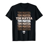 Retro Repeating Text Tim Mayza New York Baseball MLBPA T-Shirt