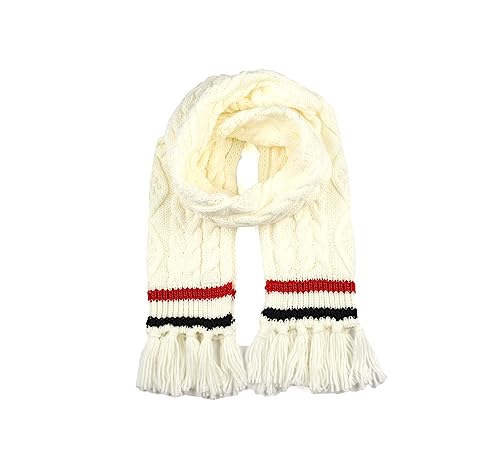 Tommy Hilfiger Women's Cable With Stripe Scarf2