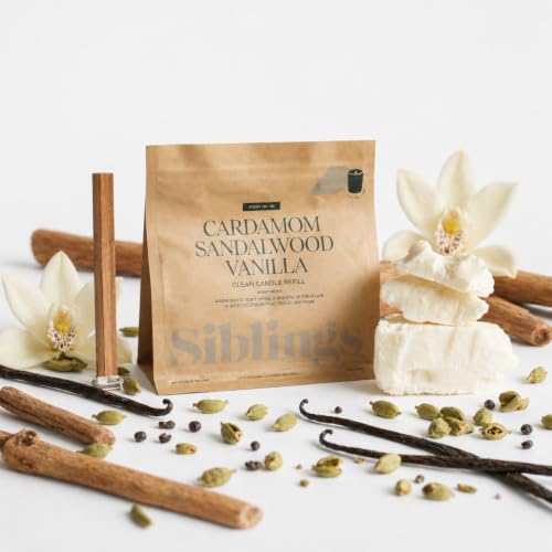 Siblings Candle Refill Kit No. 06 Cardamom Sandalwood Vanilla