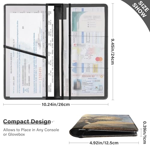 Organizador para Documentos de Cuero Slim miniatura 3