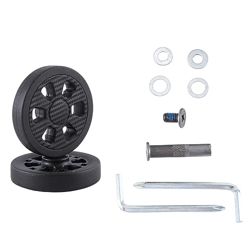 Tovmekdjn Luggage Wheel Replacement Wear PU Caster Suitcase Replacement Wheel 60X11mm Luggage Wheel 8mm Double Wheel