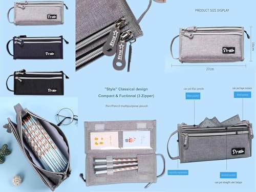 Image of Crackles Fabric Toiletry Bag for Men Travel Pouch for Toiletries Shaving Kit & Cosmetics, Water Resistance Pouch for Travel Accessories, Organizer Travel Pouch for Make Up with Multi Sections (Blue)