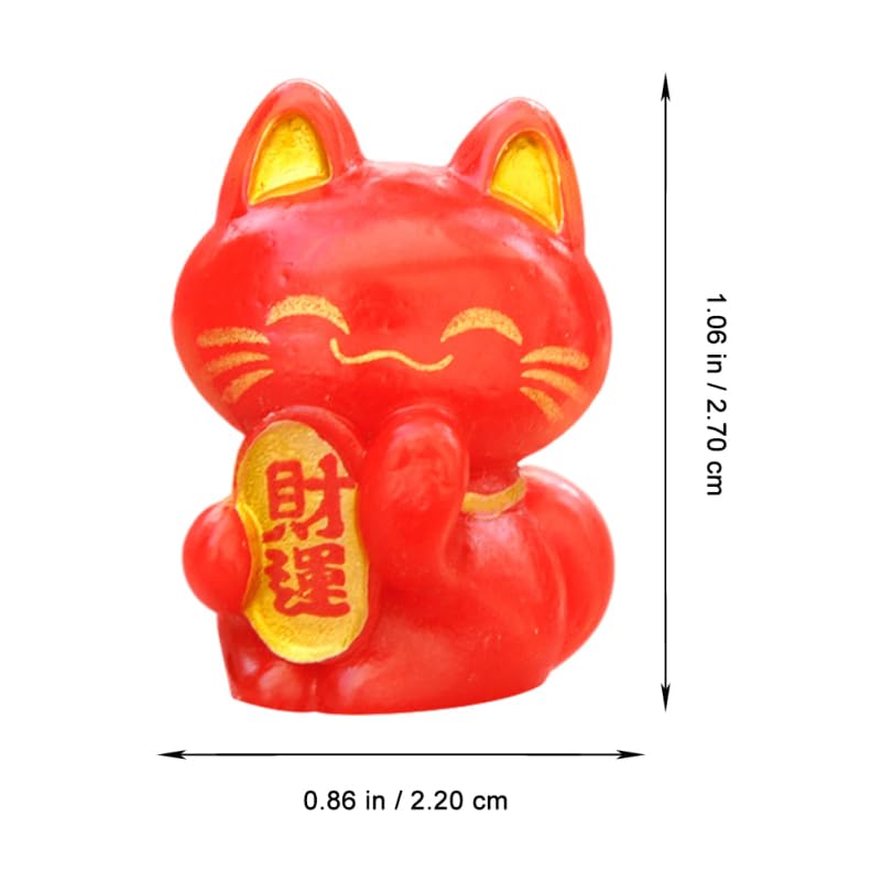 BESPORTBLE Lucky Cat Resin Animals Cats Mini Figures Kitten Potted Plant Animal Pet 18Pcs Figurines - Image 3