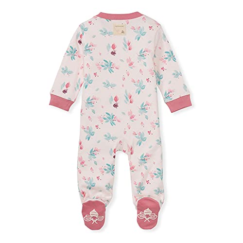 Image of Burt's Bees Baby unisex-baby Sleep & Play, Organic One-piece Romper-jumpsuit Pj, Zip Front Footed Pajama