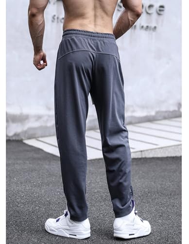 Loose Sports Pants for Men Casual Lightweight Drape Fitness Sweatpants Plus Size Trousers with Pockets4