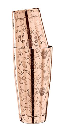 cocktail Cocktail Collabo Tin on Tin Shaker in acciaio inox, 4000948016107, 800 ml, 500 ml, effetto rame