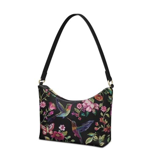 Image of Handbag for Women Leather Underam Shoulder Bag with Zipper Fashion Work Purse Waterproof Travel Wallet