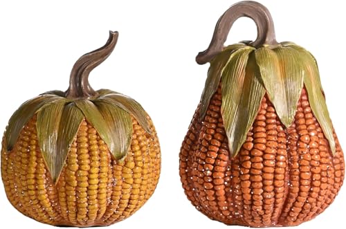 Valery Madelyn 2er Künstlich Kürbis für Herbstdeko...