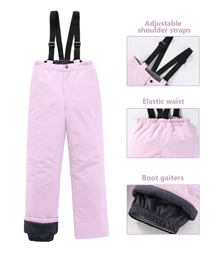 Image of M2C Boys Girls 2-Piece Snowsuit Thicken Patterned Ski Jackets and Pants