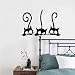 Bella Tre Gatto Nero DIY Adesivi Murali Animali Camera Decorazione Personalità Vinile Parete Decalcomanie 57x38cm