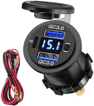 12V/24V Prise USB de Chargeur de Voiture, 72W Prise USB 12 Volts ...