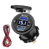 COMPATIBILITÉ LARGE ET UNIVERSELLE – Fonctionne avec tous les véhicules 12–24V (voiture, camion, moto, camping-car, SUV, bateau, VTT, voiturette de golf, etc.). Couvercle amovible étanche à l’eau et à la poussière, conçu pour résister aux environnements difficiles.