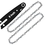 6 Inch Chainsaw Chain Replacement, Zeeksaw 6-Inch Replacement Chain Saw Chain, Guide Saw Chain for A