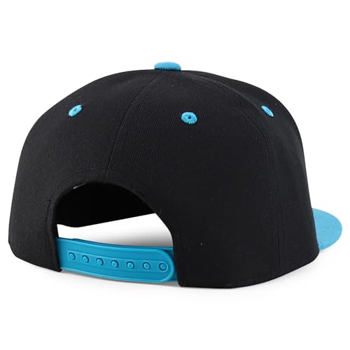 Image of Trendy Apparel Shop Infant to Youth Plain Structured Flatbill Snapback Cap