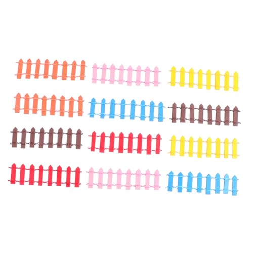 BESPORTBLE Landschaftsdekor 12 Stück Mini-holzzaun Für Aquarien Zaunzubehör Holzdekorationen