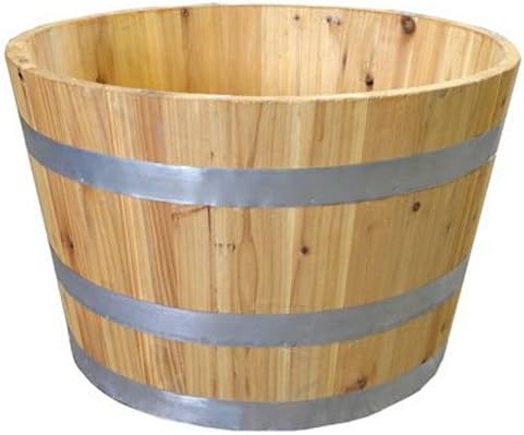 REAL WOOD PRODUCTS G3054 Half Wine Barrel