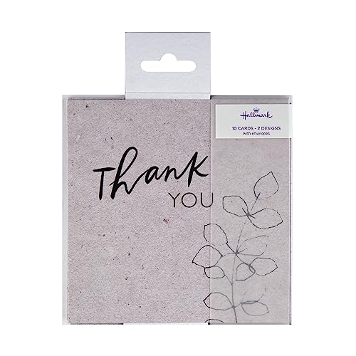 Hallmark Thank You Cards - Pack Of 10 In 2 Classic Designs