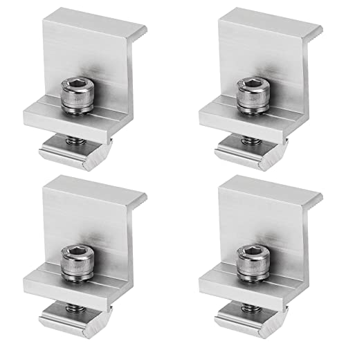 Solarmodul Halterung Endklemme Solarpanel Halterung 35mm Solar Endklemme für Befestigung Solarmodul für Wohnmobile Boote Dach Wand 4 Stück