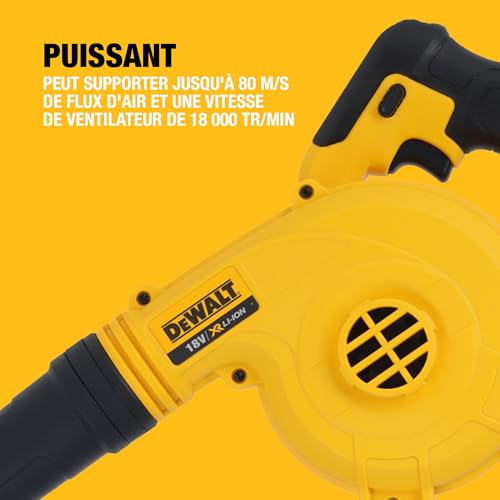 DEWALT Souffleur Compact 18V XR DCV100-XJ avec variateur de vitesse précis
