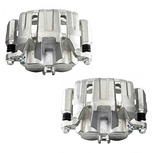 Image of TRQ Front Left and Right Brake Caliper Set Caliper Brackets Hardware Compatible with 07-12 Acura RDX 10-11 Honda Accord Crosstour 07-11 CR-V 12-16 AWD 05-10 Odyssey