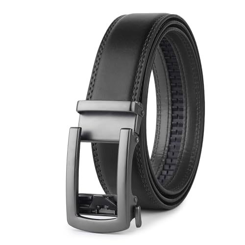 Image of Men's Vegan Leather Belt for Men, Formal /Casual,Autolock| Fit on up to 38 Inches Waist size