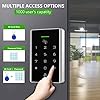 Door Access Control System, Password Keypad + Power Supply Control Suitable for Apartment, Office, Access Control, Off-Limit Area, Hotel Locks, School Campus Access, Identification, Parking lot Entry