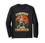 T-shirt Jardin Humour Noir Cadeau compost plante