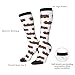 Fashion Calf-Length Color-Blocked Knee-High Socks With 3D Printed Design, Unisex