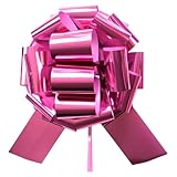1Pcs 14 Inch Giant Large Pull Bow Big Bow,Great Gift Bows for appliances,Bikes,Table Decorations and Party Events (Pink)