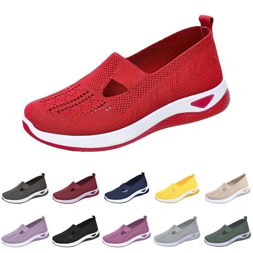 Orthopedic Walking Shoes for Women Orthowalk Womens Shoes Breathable Soft Walking Sneakers Slip On Wide Diabetic Footwear