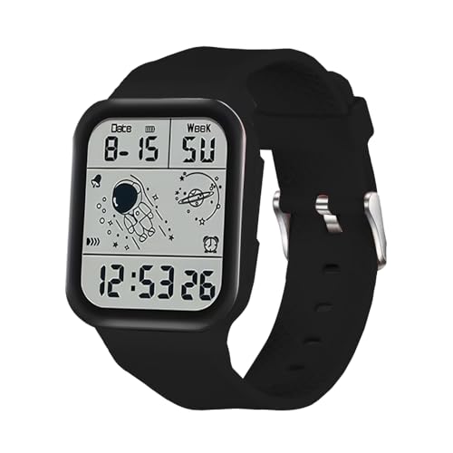 Image of Unisex Digital Sports Watch with Luminous Display Waterproof Wristwatch for Kids