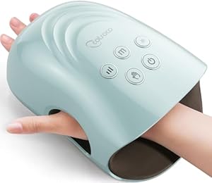 cotsoco Handmassagegerät - 3Massagegrößen, Kabelloses Handmassagegerät mit Wärme & Kompression für Arthritis und Karpaltunnel, Geschenk für Männer Frauen Familie Freunde, Entspannung zu Hause, Büro