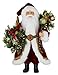 Windy Hill Collection 16" Inch Standing Red and Wreath Santa Claus Christmas Figurine Figure Decoration 16818