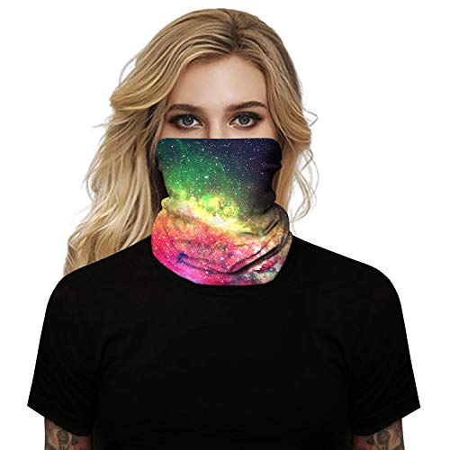 Capa de rosto sem costura bandanas gaiter balaclavas headband para poeira, ao ar livre, esportes (A,