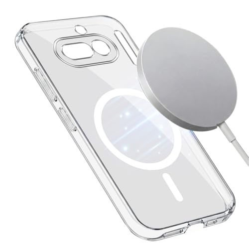 Image of Jkobi Lifetime Anti-Yellow MagSafe Compatible Clear Back Cover Case for Nothing Phone 4A 5G (Sleek Hard Crystal | Shockproof and Camera Protection)