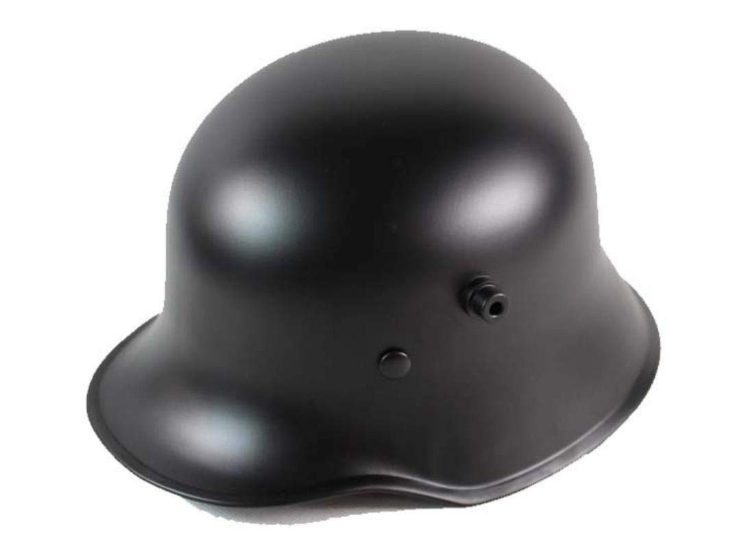 German World War I M16 M18 M1916 Helmet Replica Black with Cowhide