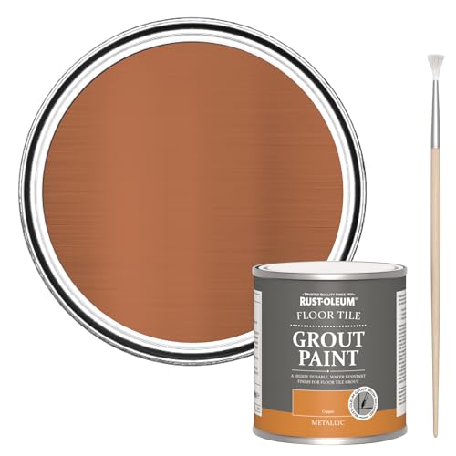 Rust-Oleum Ultra-Durable Copper Floor Tile Grout Paint -Metallic Copper 250ml