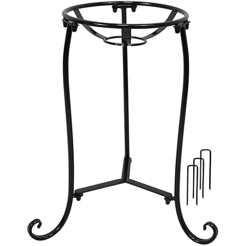 Polyjkl 16" Gazing Ball Stand for 10-12 inch Balls Cover