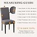 Sufdari Dining Chair Covers,Kitchen Chair Cover,Parsons Chair Slipcover,Spandex Chair Protectors for Dining Room Stretch Chairs Cover Set of 6 -Gray
