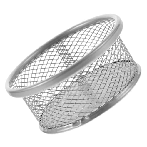 BESPORTBLE Silver Mesh Desk Accessories Paperclip Holder Desk Mesh Paperclip Containers Office Holders for Paper Clips