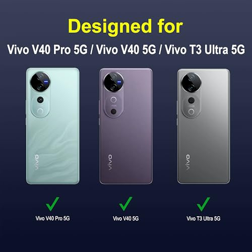 Image of Zapcase Back Case Cover for Vivo V40 Pro 5G | Compatible for Vivo V40 Pro 5G Back Cover | Liquid Silicon Magic Case with Camera Protection | Sapphire