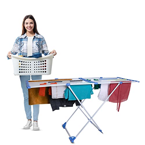 Finiky-Powder-Coated-Mild-Steel-Flexy-Cloth-Drying-Rack-Stand-White-Foldable-and-Expandable-15-kg-of-Cloth-Drying-Capacity