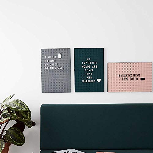 Tableau à lettres avec fonctions multiples et grand format A3 noir mural