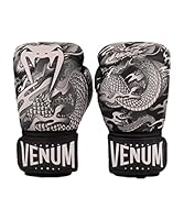 Venum, Dragon’s Flight Boxhandschuhe, Unisex Erwachsene, 12 Oz, Schwarz/Sand