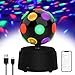 Disco Kugel, 360° Rotierende Discokugel, Disco Licht mit Mehrfarbigen LED, Discokugel Kinder mit Bluetooth, Musikgesteuerte und USB, Partylicht Klein für Kinder, Weihnachten, Geburtstag