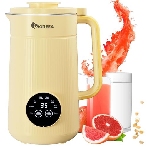 8 in1 Automatic Nut Milk Maker Machine, 35oz Almond Milk Maker Machine for Homemade Milkshake, Almond, Plant-Based, BPA Free Electric Blender for Baby Food With Delay start/Self Clean, juicer