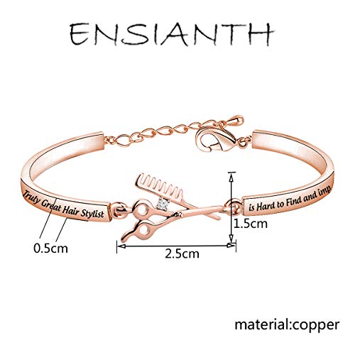 ENSIANTH Truly Great Hair Stylist Bracelet Gift for Cosmetologist & Hairdresser2
