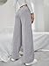 PEFYERVERY Women Casual Pants Lightweight Wide Leg Elastic Waist Trousers Lounge Travel Office Work Pantalones Mujer Gray
